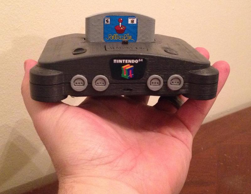π64 (mini N64 case for RPi3 & 4)
