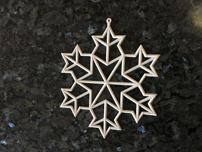 Koch Snowflake Ornament 1