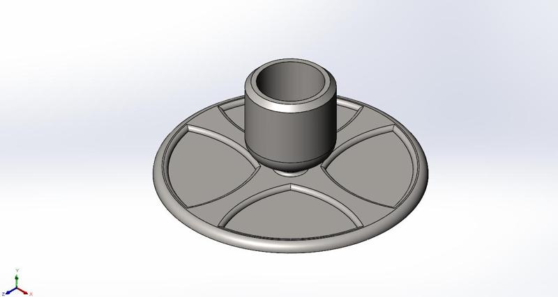 Candle-stick support 3D printable model