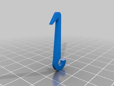 Hook for fat balls used with "Big Bird Bottle Feeder"