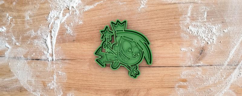 Cosmo cookie cutter from the fairly oddparents