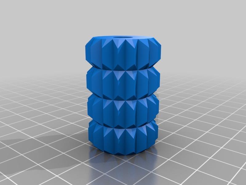 Texture Roller for Clay Remixed flat bottom and 6.75mm hole