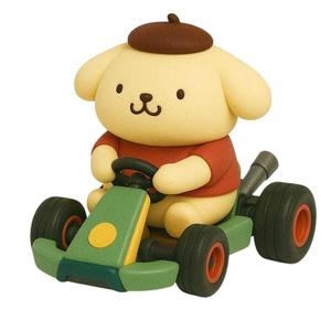 hello kitty go kart pompompurin