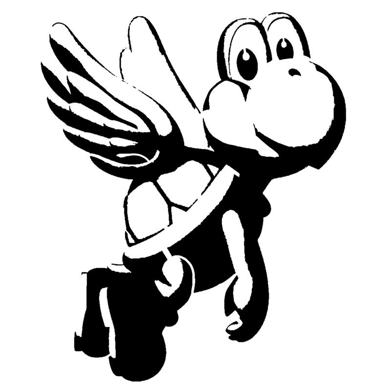 Para Koopa stencil