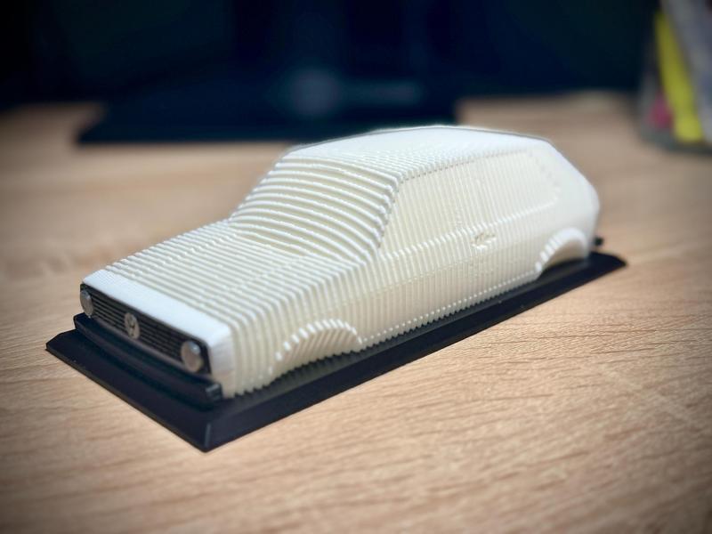 Golf 1 GTI Layered Sculpture (Detailed)