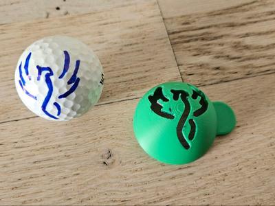 Golf ball stencil - Phenix shape