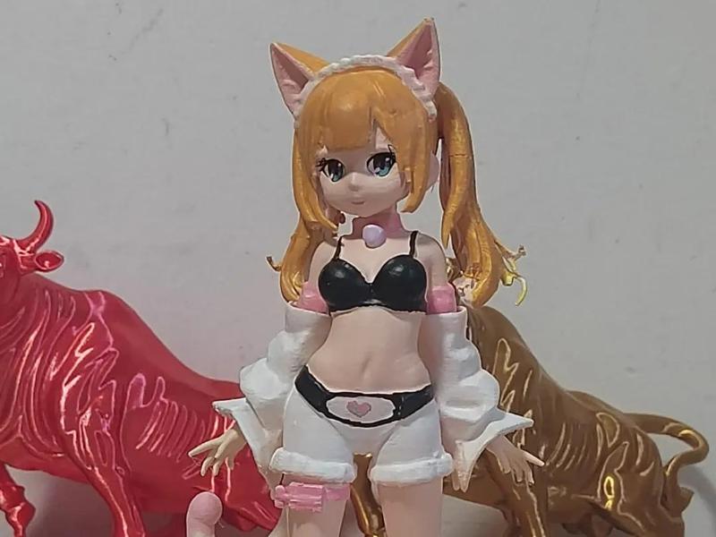 Adorable Catgirl Figurine