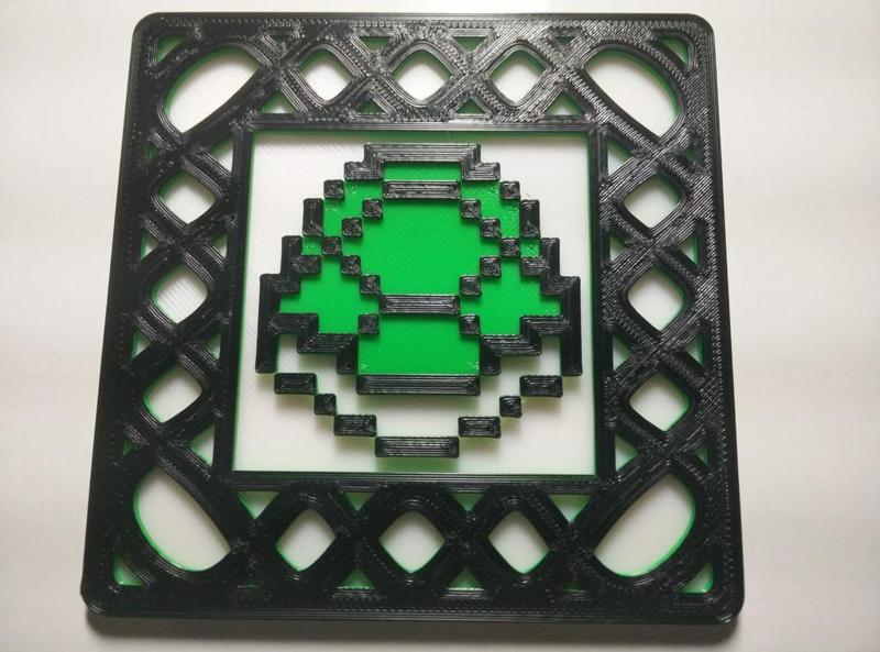 Single Extruder Multi-Color 8-Bit Mario Coasters