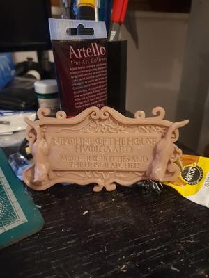 Fantasy name plaque - hanging sign for the wall