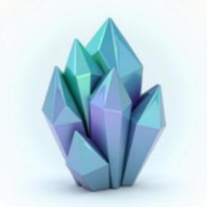 Interlocking Crystal Sculpture