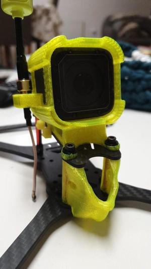 25º Gopro session mount long range for ak silver 