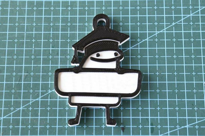 Key ring Flork graduate (blank poster)