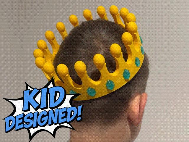 Kid-Designed Modular 18-Jewel Crown
