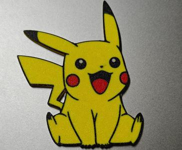 Customizable Four-Color Pikachu Refrigerator Magnet