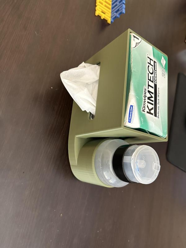 Kimtech Wipe Box Holder with Bottle Holder