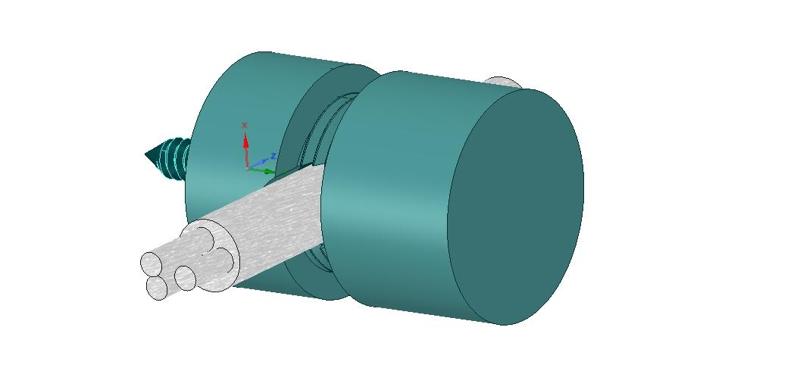 Clamp decorative for external and internal wiring