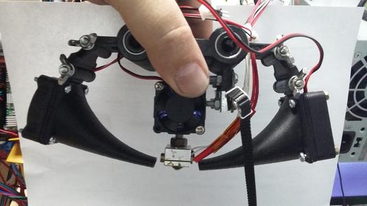 X- carriage 2-h fan for 3D Printer Reprap Prusa Mendel i2