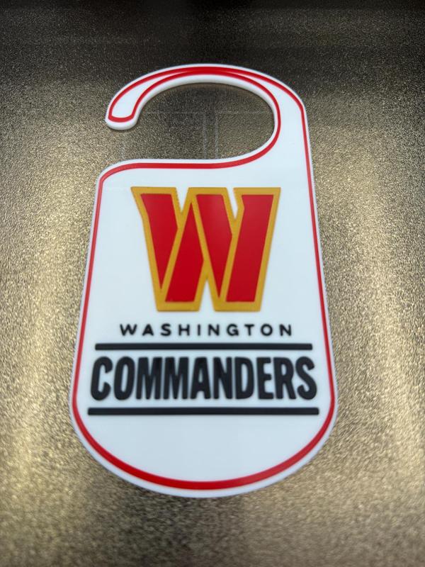 WASHINGTON COMMANDERS DOOR HANGER