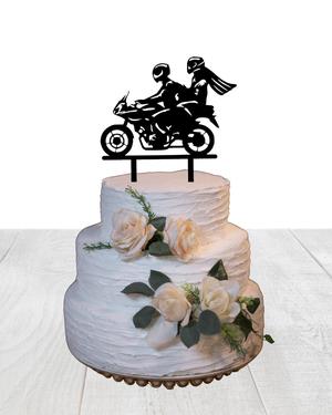 Motorcycle Biker Wedding Cake Topper – 3D Printable STL – Wedding Decor