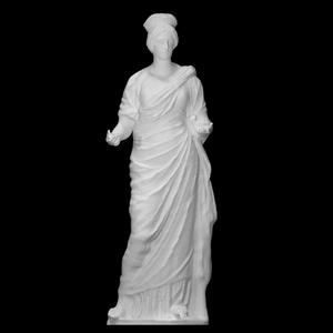 Statue of a woman with a Patera