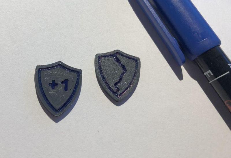 Keyforge Armor Token - Cracked backside