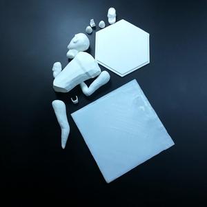 Robot , man combination