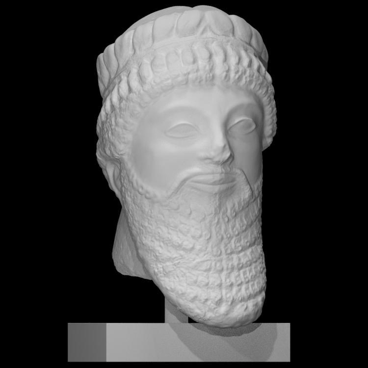 Head of a male votary