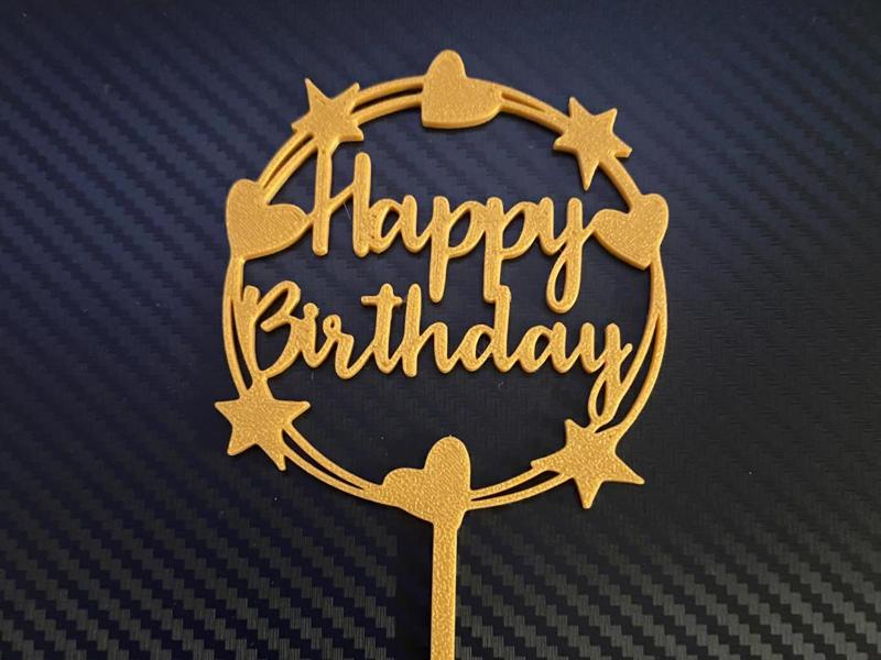 happy birthday cake topper