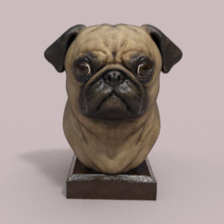Pug Statue