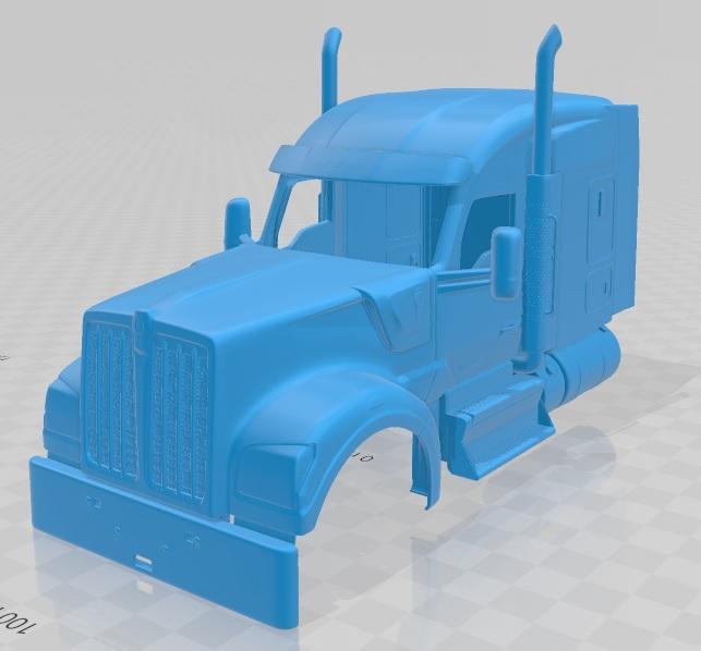 Kenworth W990 2019 Printable Body Cabin Truck