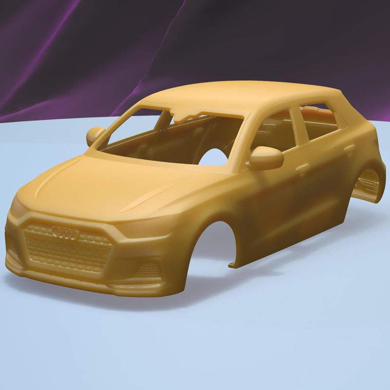 AUDI A1 2019 (1/24) printable car body