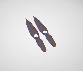 VALORANT CHAMPIONS 2023 KUNAI (BLENDER,STL,OBJ,DAE,FBX,MTL,ABC,PLY,X3D,3MF)