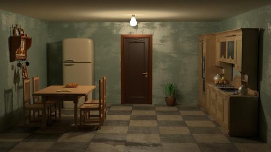 3D Kitchen room