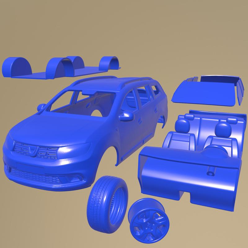 dacia logan mcv 2019 PRINTABLE CAR IN SEPARATE PARTS