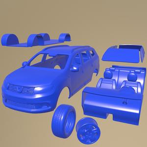 dacia logan mcv 2019 PRINTABLE CAR IN SEPARATE PARTS