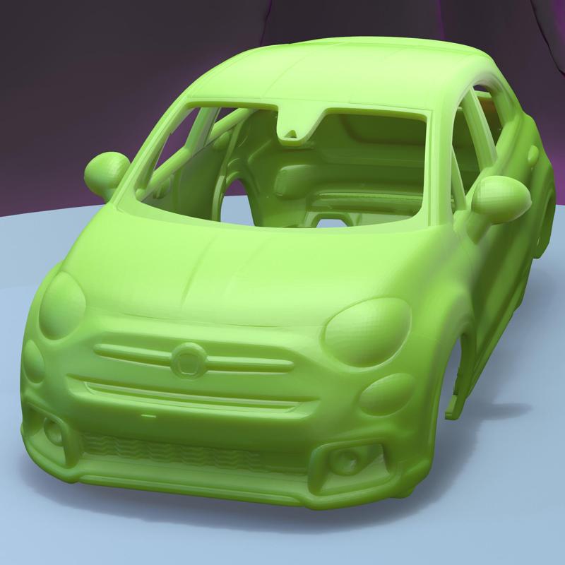 FIAT 500X SPORT 2020  (1/24) printable car body