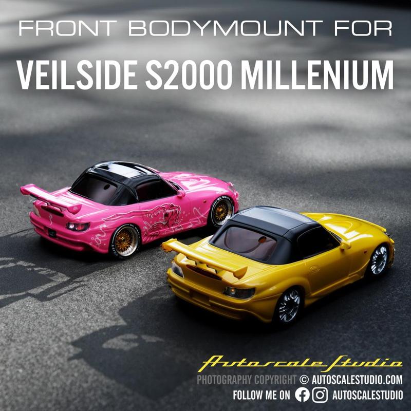 Mini-Z Body Mount for Veilside S2000 Millenium