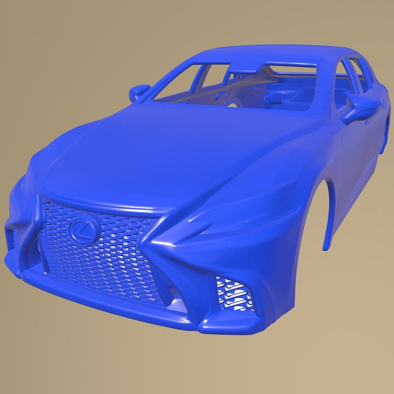 Lexus Ls500 F-Sport 2018 PRINTABLE CAR BODY