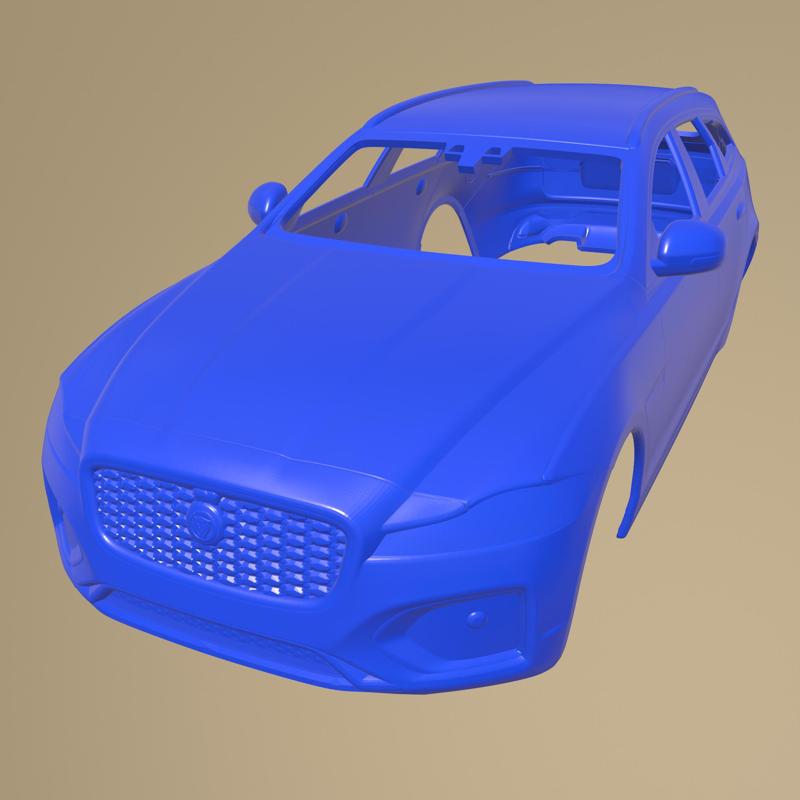 Jaguar Xf Wagon 2021 PRINTABLE CAR BODY