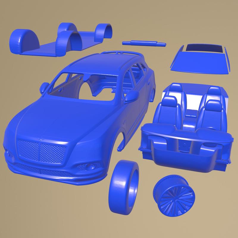 Bentley Bentayga Speed 2020 Printable Car In Separate Parts