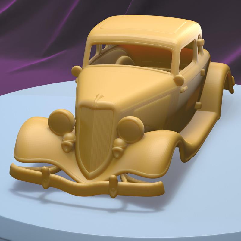 FORD COUPE 1934 (1/24) printable car body