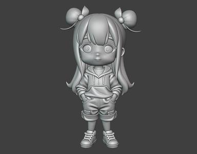 woman chibi girl