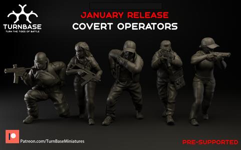 TurnBase Miniatures: Wargames - Covert operators