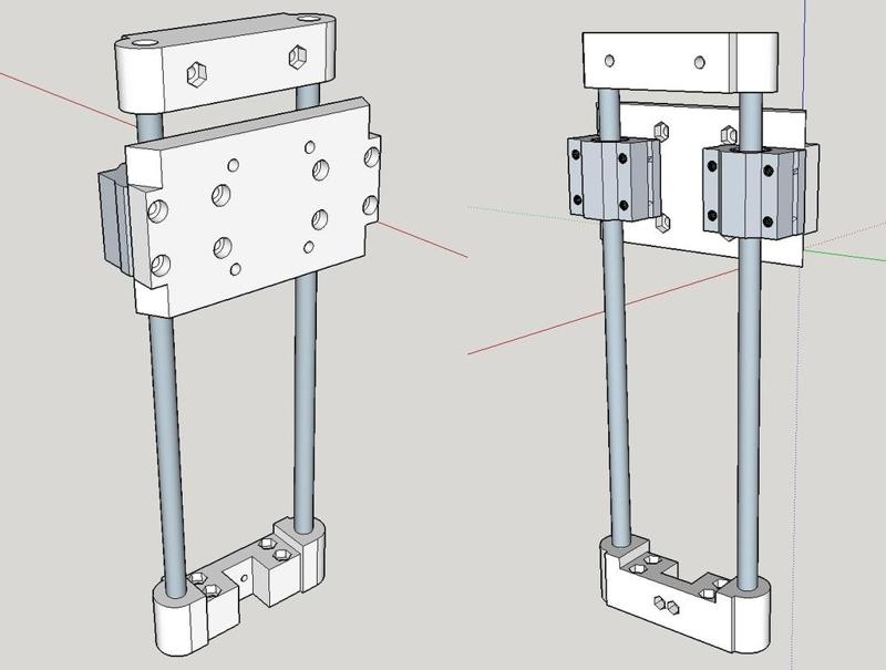 Anycubic photon printable Z Axis double rail upgrade