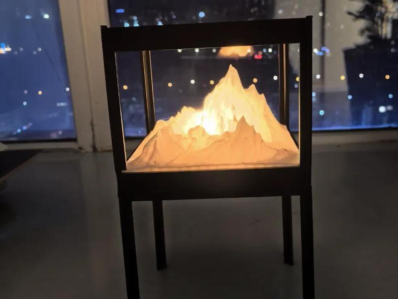 Snow Mountain Ambient Lamp Base + Internal Illumination + Replaceable Snow Mountain (KIT-001)