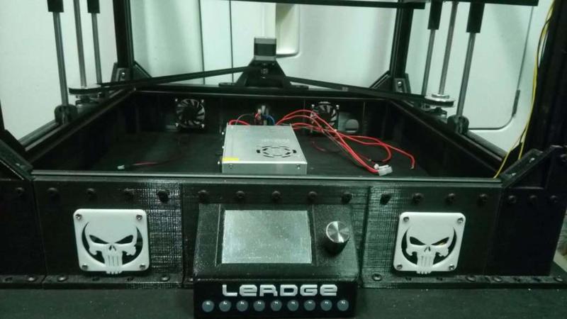 Lerdge Tronxy X5s raised base for power, electronics, cooling, etc.with options