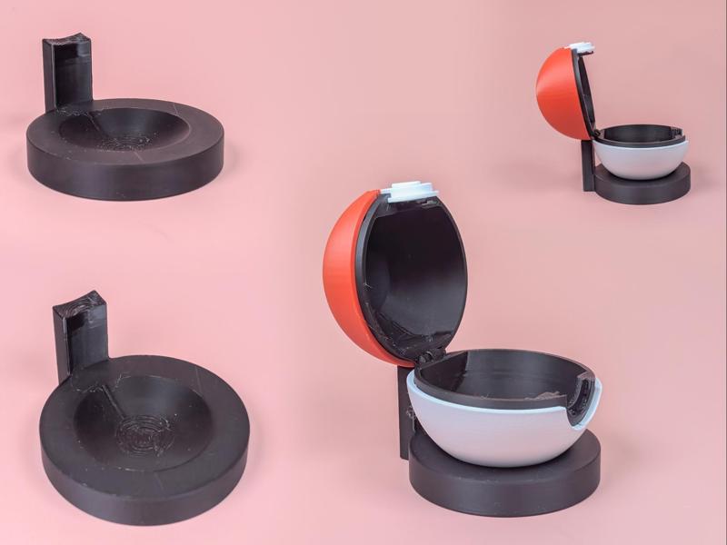 Pokeball Stand - Allows to Stand when Opened