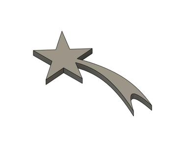 Falling star - basic shape