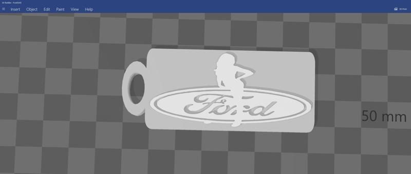 Ford Girl Key Chain #2