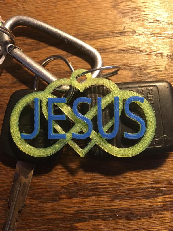 Jesus is endless love Keychain